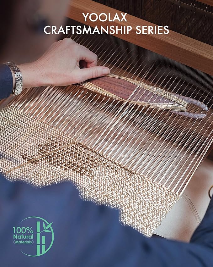 Yoolax Motorized Bamboo Roman Shades with Remote